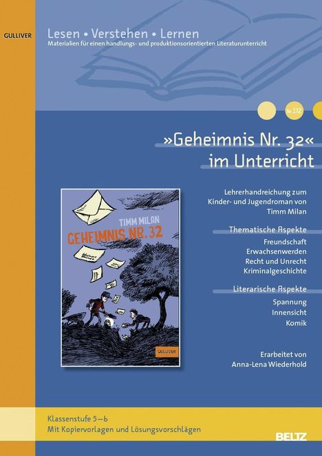 Anna-Lena Wiederhold: »Geheimnis Nr. 32« im Unterricht, Buch