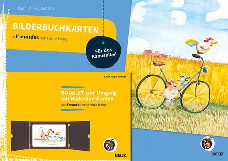 Katrin Alt: Bilderbuchkarten »Freunde« von Helme Heine, Diverse