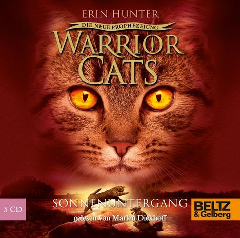 Erin Hunter: Warrior Cats Staffel 2/06. Die neue Prophezeiung. Sonnenuntergang, 5 CDs