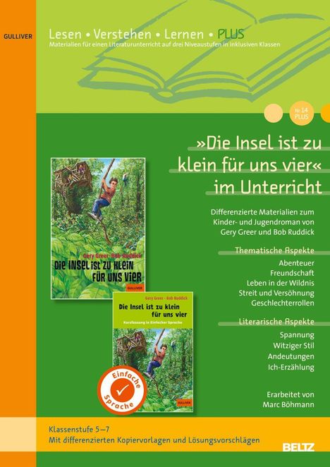 „Die Insel ist zu klein für uns vier“ im Unterricht. Themen: Abenteuer, Freundschaft. Klassenstufe 5–7.