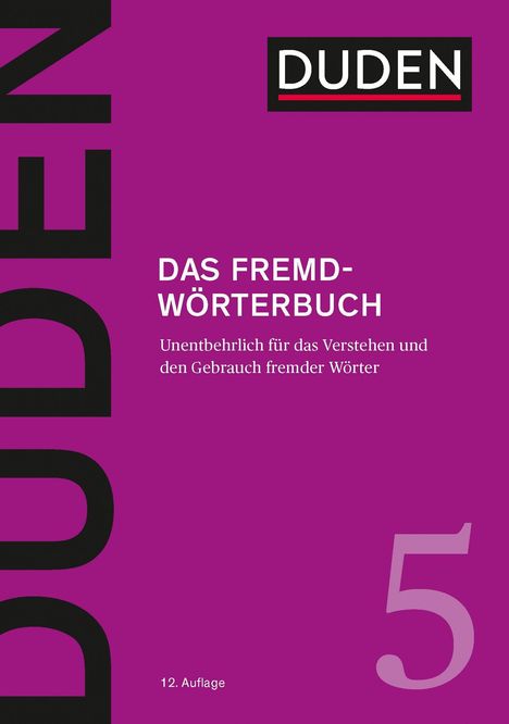 Duden 5 Fremdwörterbuch, Buch