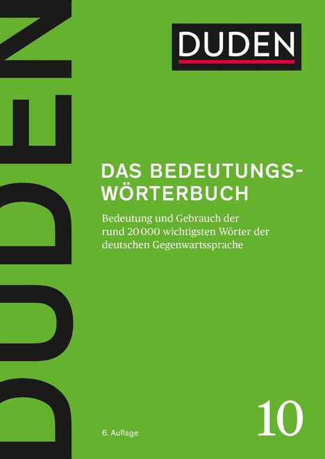 Das Bedeutungswörterbuch, Buch