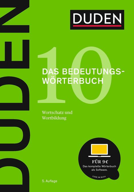 Duden - Bedeutungswörterbuch, Buch