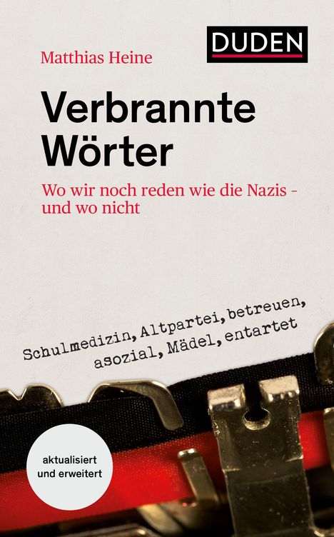 Matthias Heine: Verbrannte Wörter, Buch