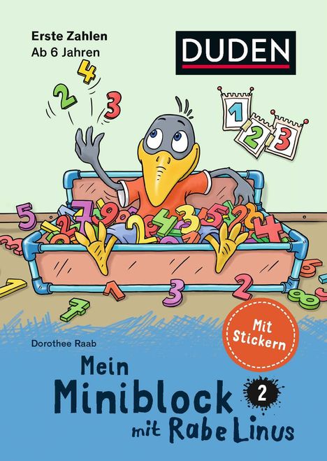 Dorothee Raab: Mein Miniblock mit Rabe Linus - Erste Zahlen, Buch