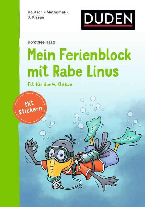 Dorothee Raab: Raab, D: Mein Ferienblock mit Rabe Linus - Fit für die 4. Kl, Buch