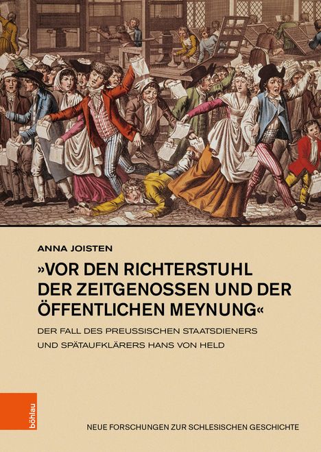 Anna Joisten: »vor den Richterstuhl der Zeitgenossen und der öffentlichen Meynung«, Buch