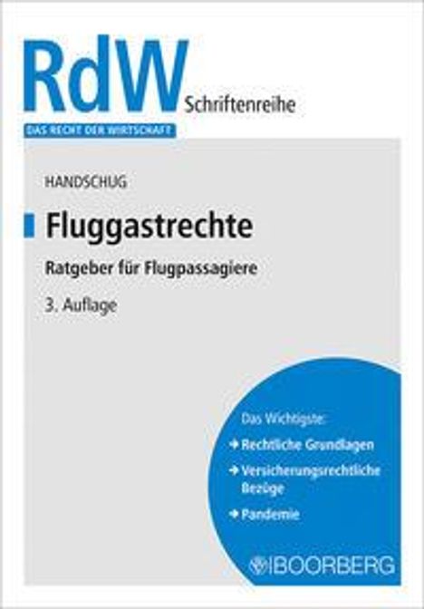 Stephan Handschug: Fluggastrechte, Buch