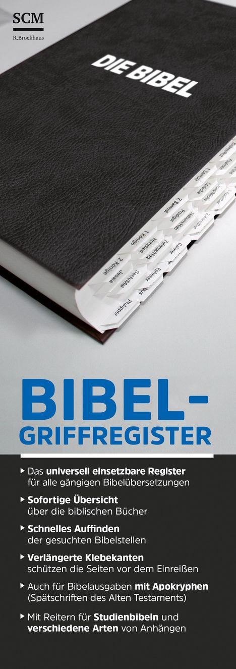 Bibel-Griffregister schwarz, Diverse