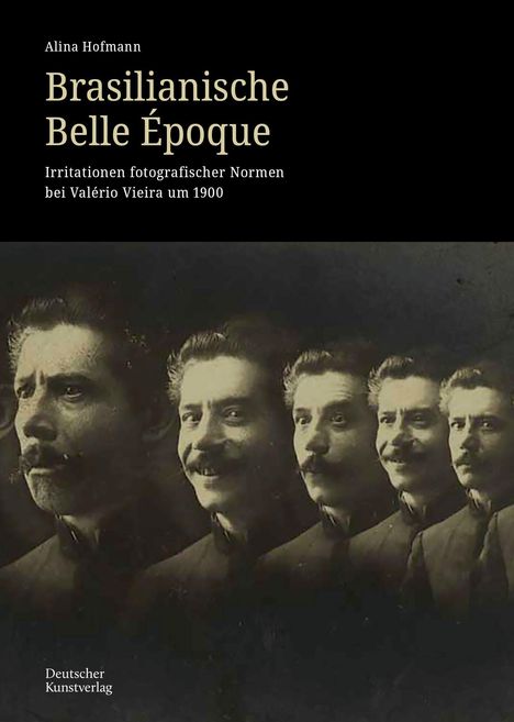 „Brasilianische Belle Époque“: Schwarz-weißes Foto mit mehreren sich überlappenden, lächelnden Männerporträts.