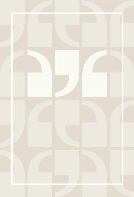 Keine erkennbaren Texte vorhanden. Ein geometrisches Muster aus stilisierten Formen und einem zentralen, zeichenartigen Symbol.