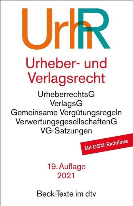 Urheber- und Verlagsrecht, Buch
