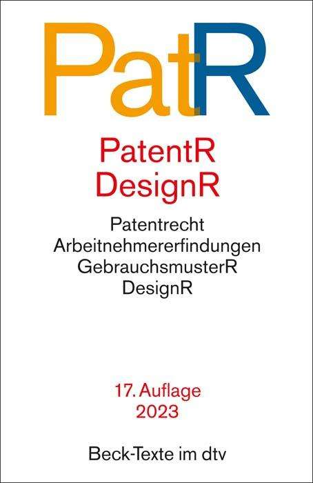 Patent- und Designrecht, Buch