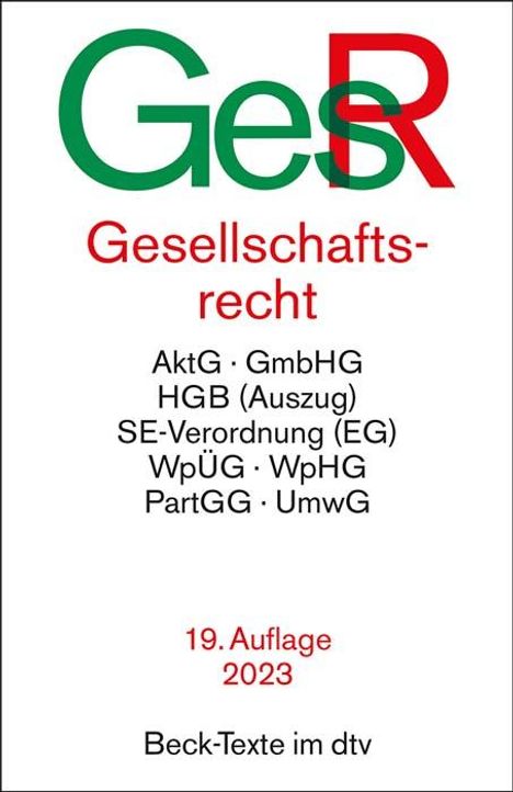 Gesellschaftsrecht, Buch