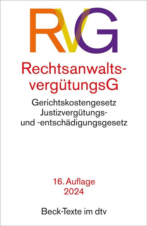 Rechtsanwaltsvergütungsgesetz, Buch