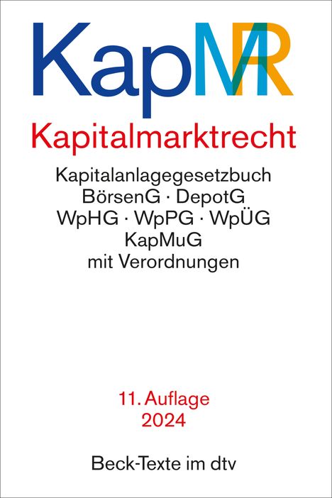 Kapitalmarktrecht, Buch