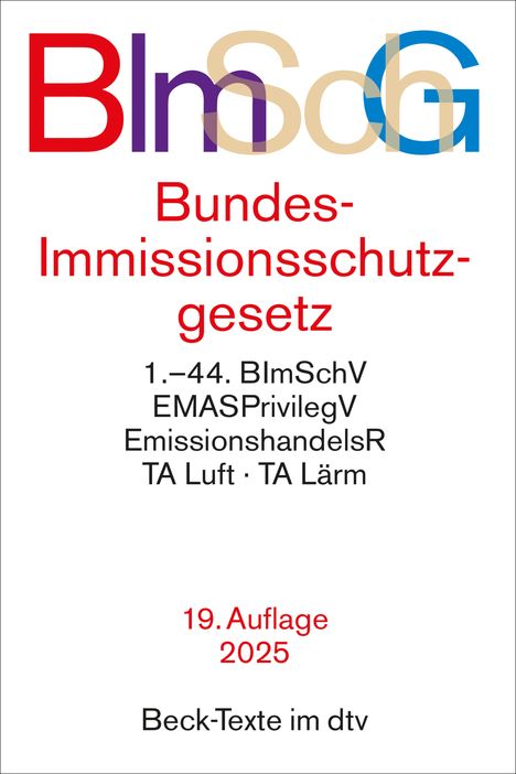 Bundes-Immissionsschutzgesetz, Buch