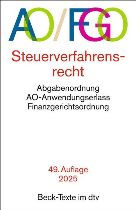 Abgabenordnung, Buch