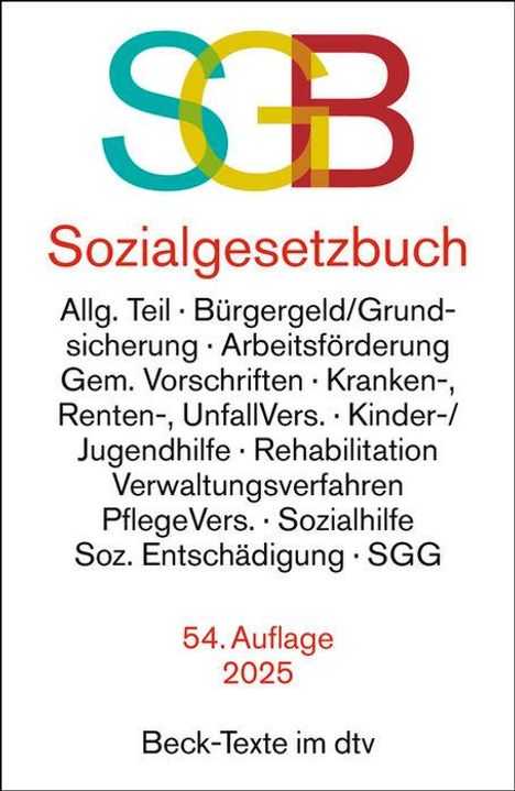 Sozialgesetzbuch mit Sozialgerichtsgesetz. SGB, Buch