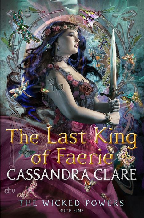 "COVER TO BE REVEALED," "Erscheint am 3. November auf Deutsch!" und "CASSANDRA CLARE, The Last King of Faerie".