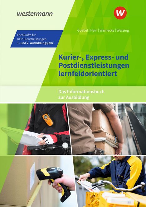 Kurier-, Express- und Postdienstleistungen lernfeldorientiert. Das Buch zeigt Kurierarbeit wie Paketscanning und -lieferung.