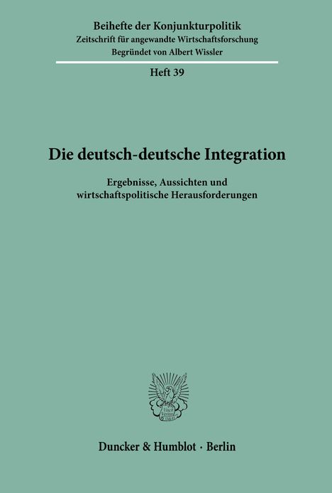 /: Die deutsch-deutsche Integration., Buch