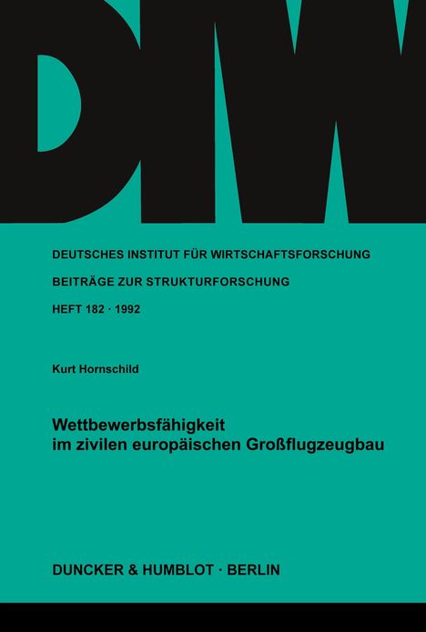 DEUTSCHES INSTITUT FÜR WIRTSCHAFTSFORSCHUNG; Titel in Schwarz auf grünem Hintergrund.