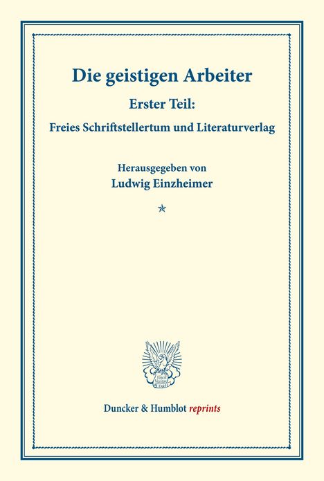 /: Die geistigen Arbeiter., Buch