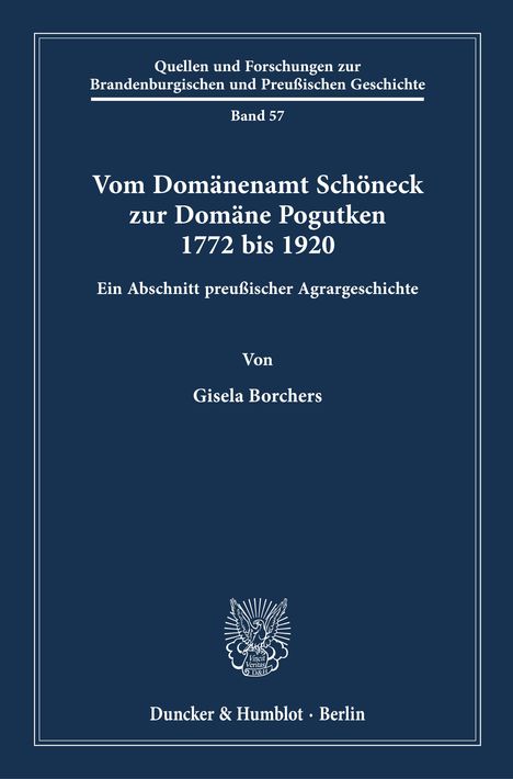 Gisela Borchers: Borchers, G: Vom Domänenamt Schöneck zur Domäne Pogutken 177, Buch