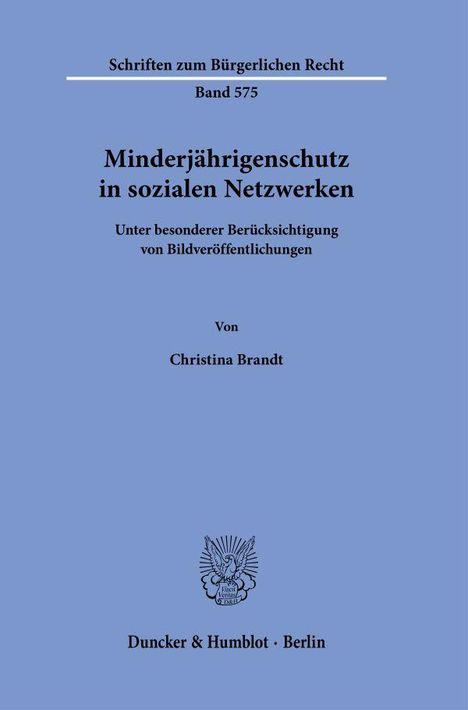 Christina Brandt: Minderjährigenschutz in sozialen Netzwerken, Buch