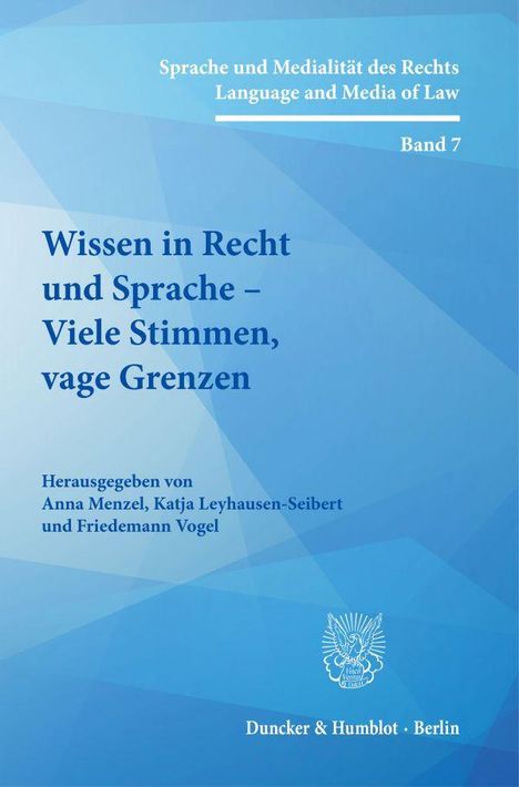 Wissen in Recht und Sprache - Viele Stimmen, vage Grenzen., Buch