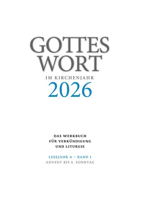 Gottes Wort im Kirchenjahr, Buch