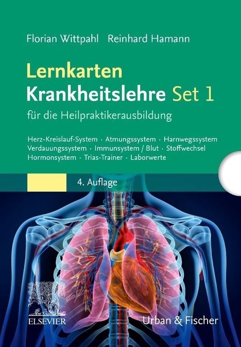 Reinhard Hamann: Lernkarten Krankheitslehre Set 1 für die Heilpraktikerausbildung, Diverse