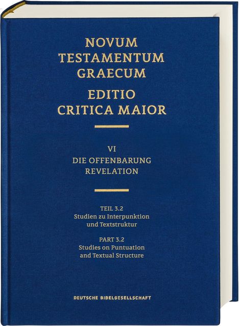 ECM VI/3.2. Offenbarung. Studien zu Interpunktion und Textstruktur, Buch