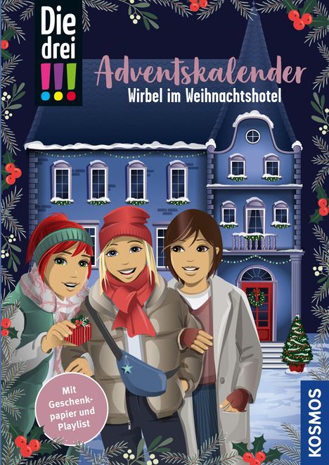 Maja von Vogel: Die drei !!!, Wirbel im Weihnachtshotel, Buch