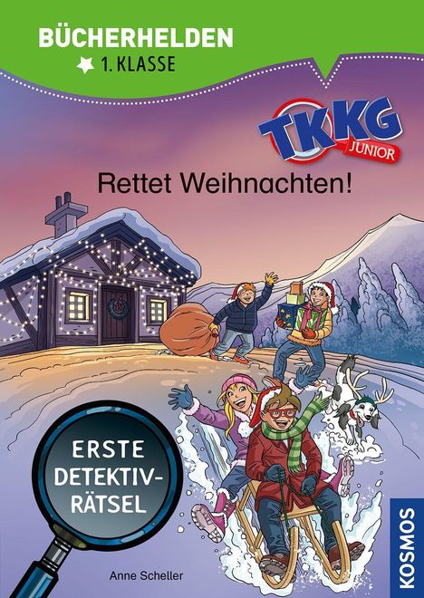 Anne Scheller: TKKG Junior, Bücherhelden 1. Klasse, Rettet Weihnachten!, Buch