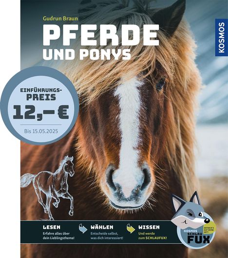 Gudrun Braun: Kosmos SchlauFUX - Pferde und Ponys, Buch