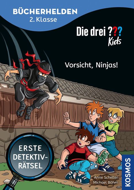Anne Scheller: Die drei ??? Kids, Bücherhelden 2. Klasse, Vorsicht, Ninjas!, Buch