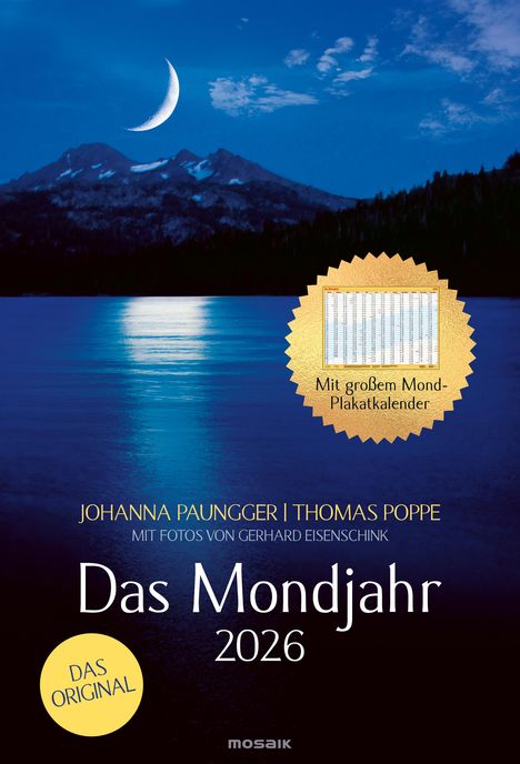 Johanna Paungger: Das Mondjahr 2026 - Wand-Spiralkalender, Kalender