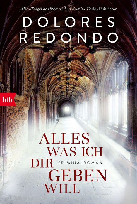 Dolores Redondo: Alles was ich dir geben will, Buch