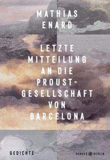 Mathias Enard: Letzte Mitteilung an die Proust-Gesellschaft von Barcelona, Buch