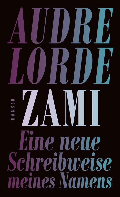 Audre Lorde: Zami, Buch