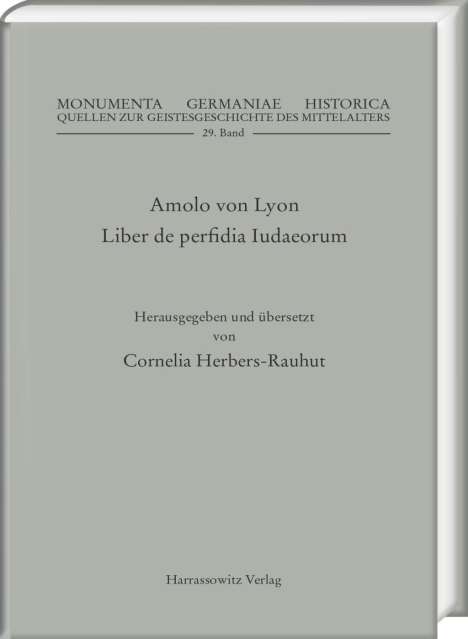 Amolo von Lyon: Amolo von Lyon: Liber de perfidia Iudaeorum, Buch