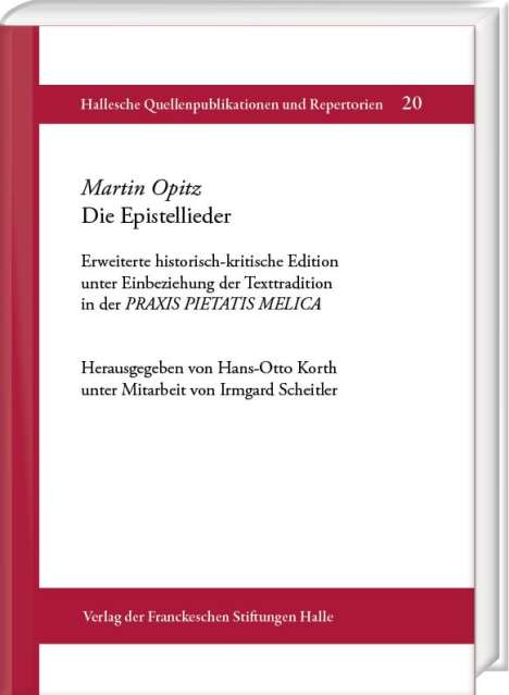 Martin Opitz. Die Epistellieder, Buch
