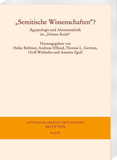 "Semitische Wissenschaften"?, Buch