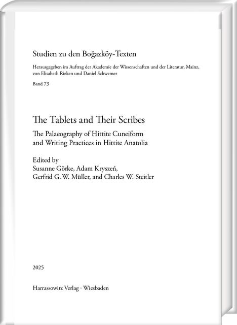 The Tablets and Their Scribes, Buch