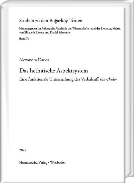 Alexandra Daues: Das hethitische Aspektsystem, Buch