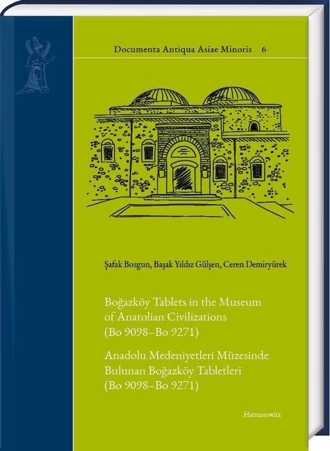 Text: "Documenta Antiqua Asiae Minoris 6. Şafak Bozgun, Başak Yıldız Gülşen, Ceren Demiryürek." Zeichnung: Antikes Gebäude.