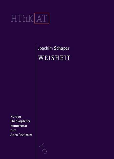Joachim Schaper: Weisheit, Buch