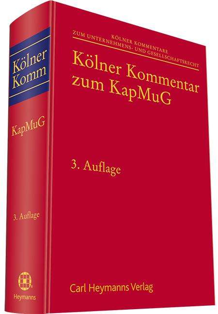 Burkhard Hess: Kölner Kommentar zum KapMuG, Buch